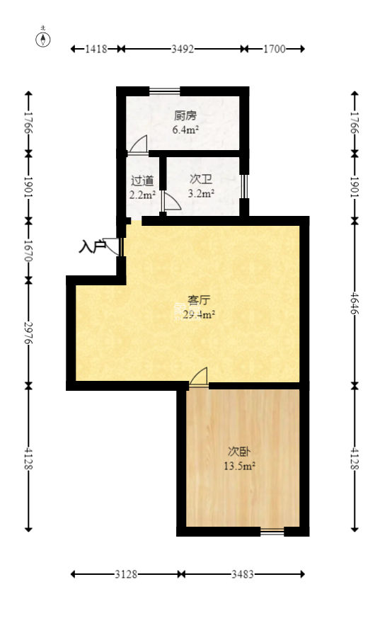 金泰小区  2室2厅1卫   48.00万