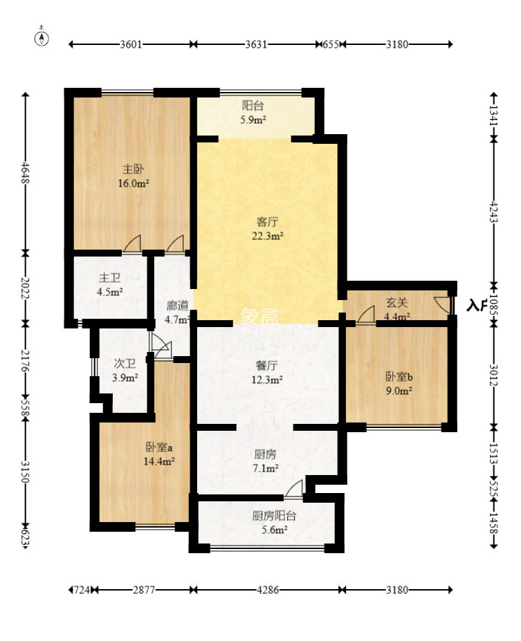 佳兆业云顶梅溪湖（佳兆业梅溪荟）  3室2厅2卫    115.0万