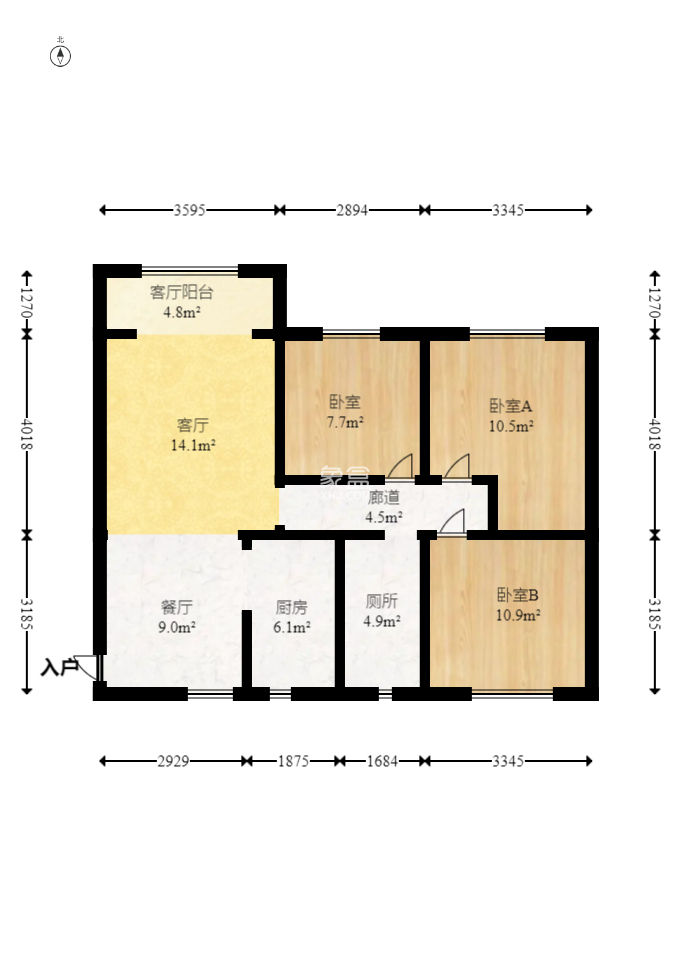 兰亭湾畔  3室2厅1卫    87.0万