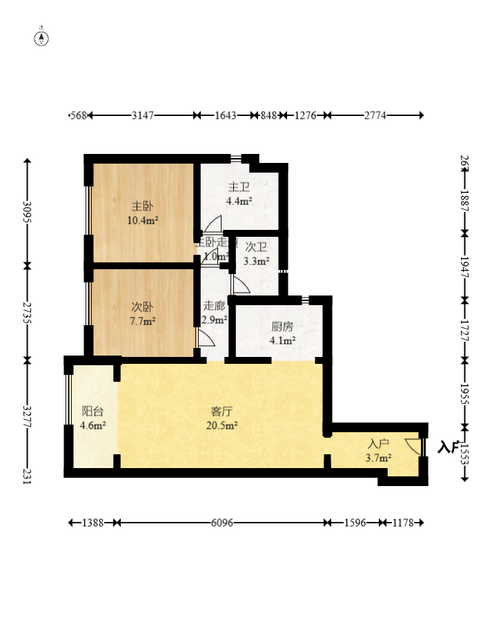 碧水名城  2室2厅1卫   117.00万 碧水名城  2室2厅1卫   117.00万户型图