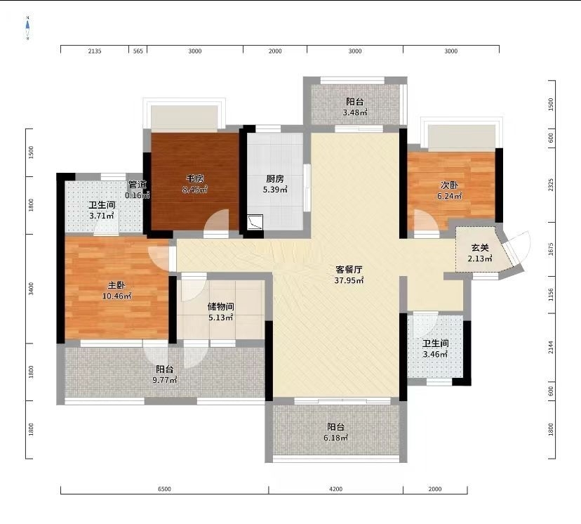 金轮津桥华府 4室2厅2卫 95.0万 金轮津桥华府 4室2厅2卫 95.0万室内图