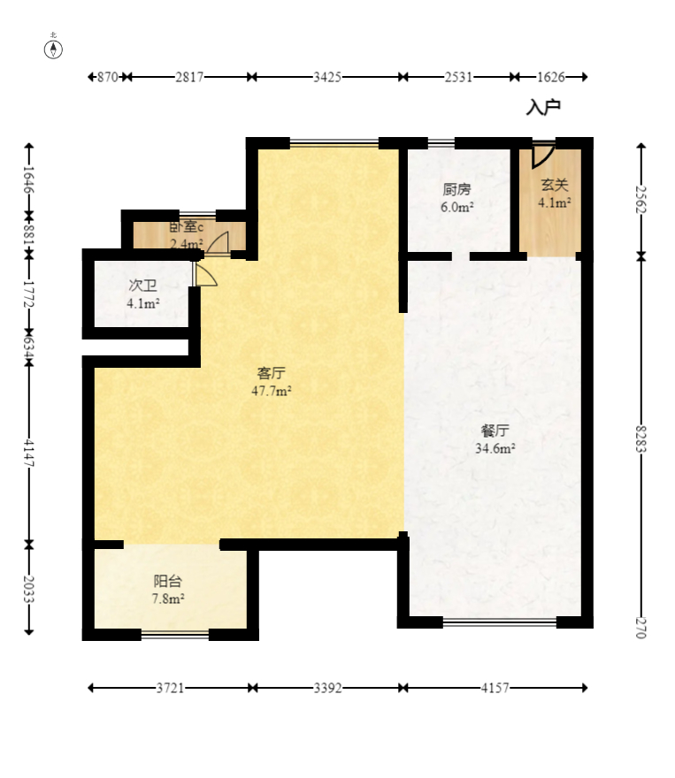 建发央著  4室2厅2卫   223.00万室内图1