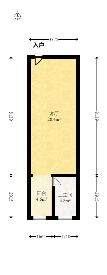 中建芙蓉嘉苑  1室1厅1卫    25.98万室内图1
