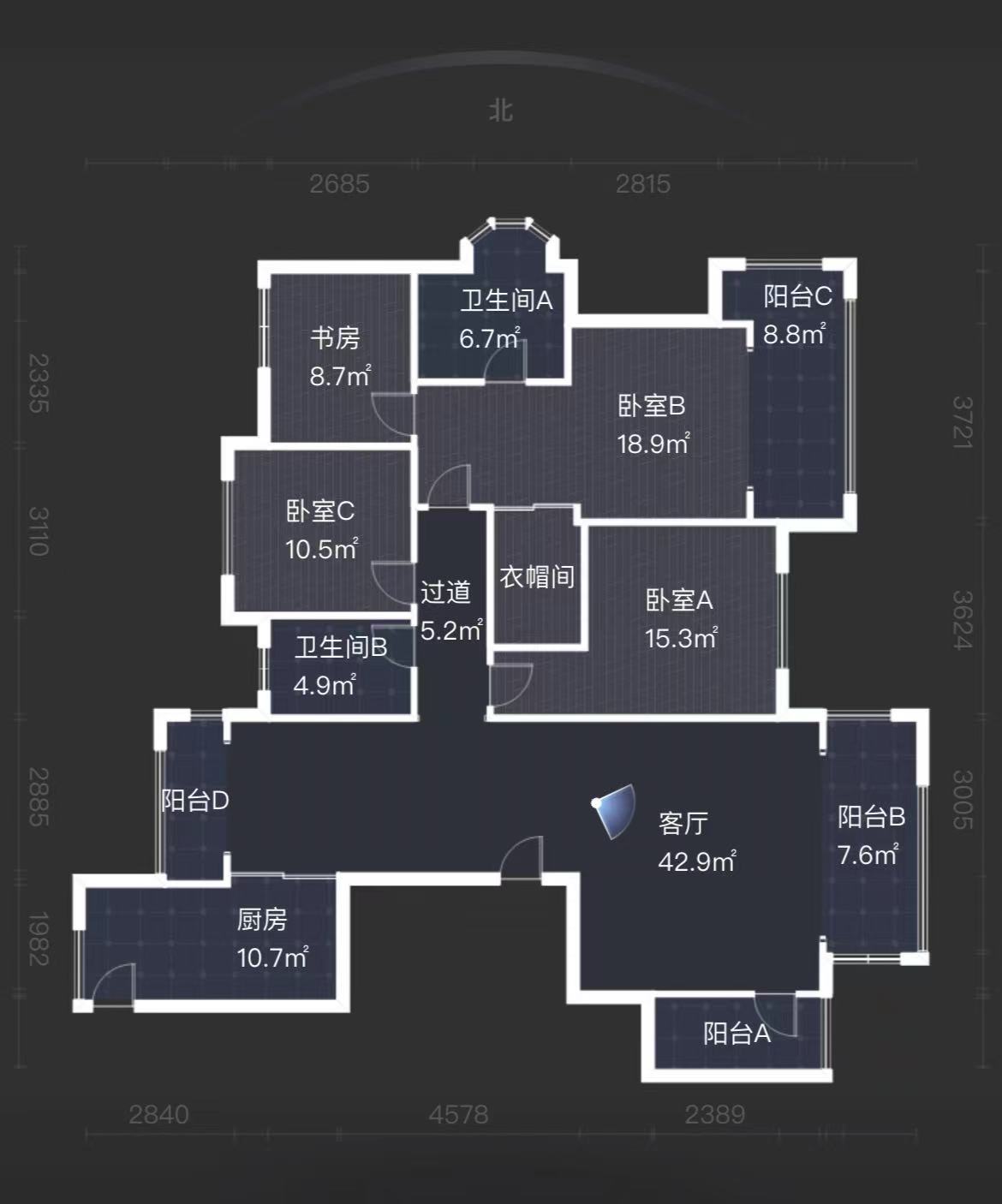 中泰财富湘江 4室2厅3卫 139.0万 中泰财富湘江 4室2厅3卫 139.0万室内图