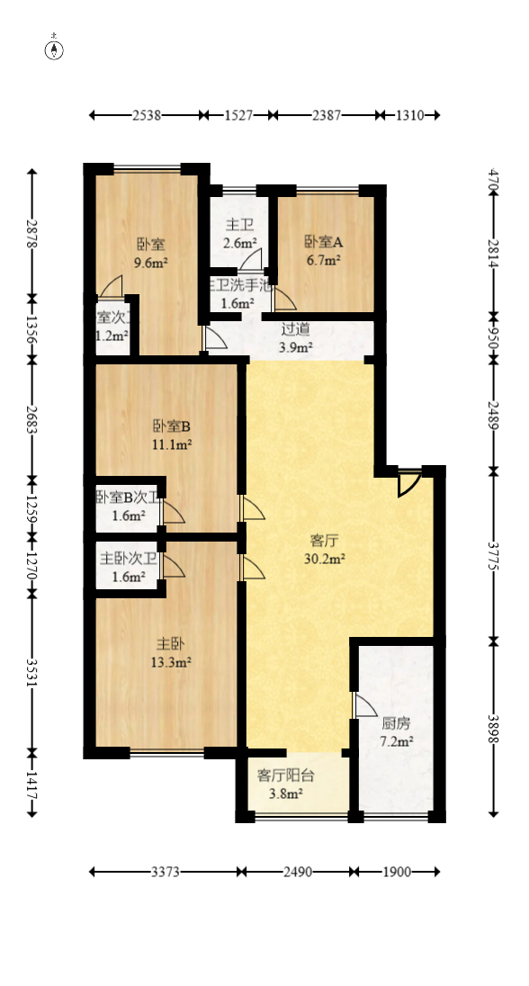 湘绣城 3室2厅1卫 38.0万 湘绣城 3室2厅1卫 38.0万户型图