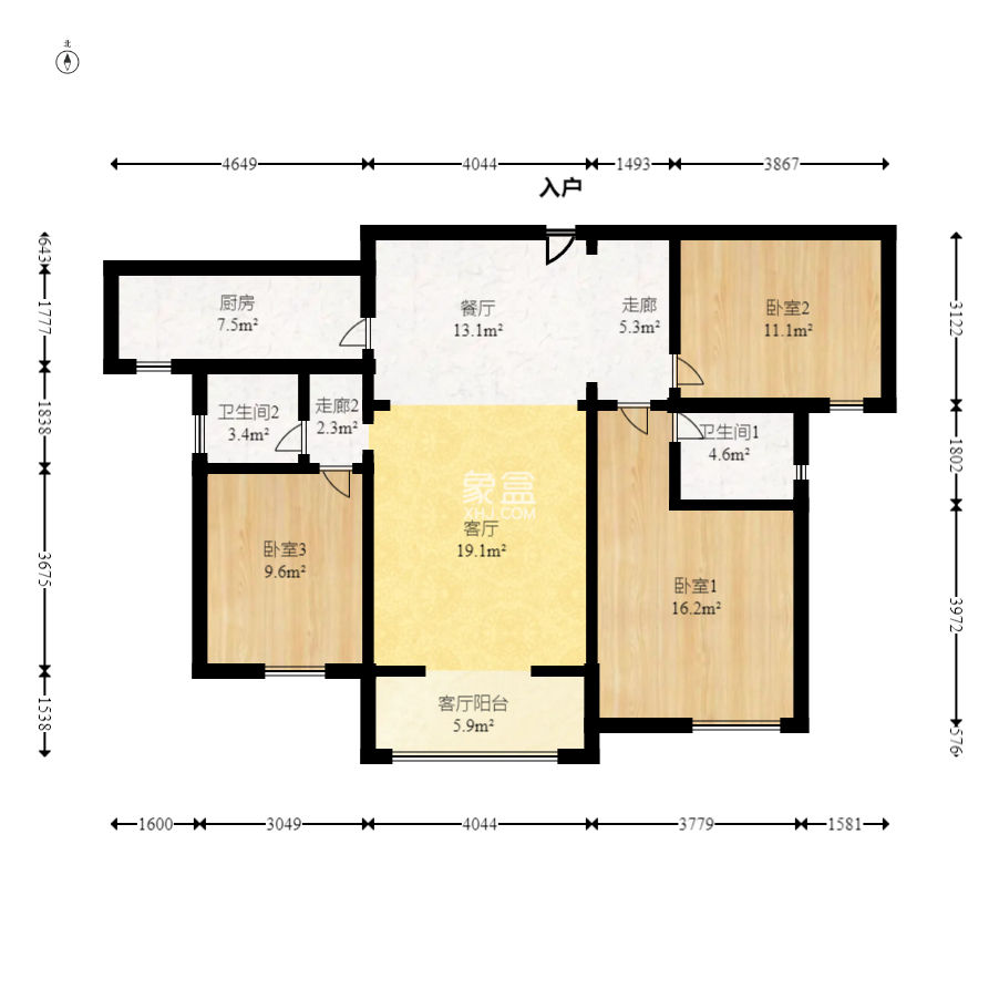 中建信和城  3室2厅2卫   138.00万