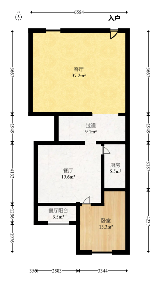 鹏基诺亚山林 6室3厅3卫 350.0万 鹏基诺亚山林 6室3厅3卫 350.0万户型图