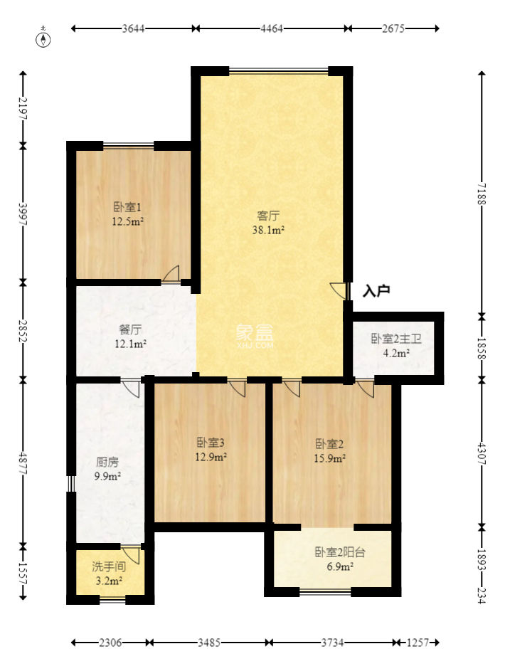 红旗综合安置楼  3室2厅2卫   91.80万