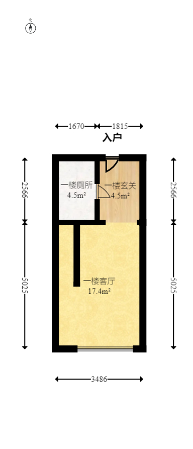 映客龙湖璟翠公馆（映客龙湖璟翠中心）  2室2厅1卫   40.00万室内图1