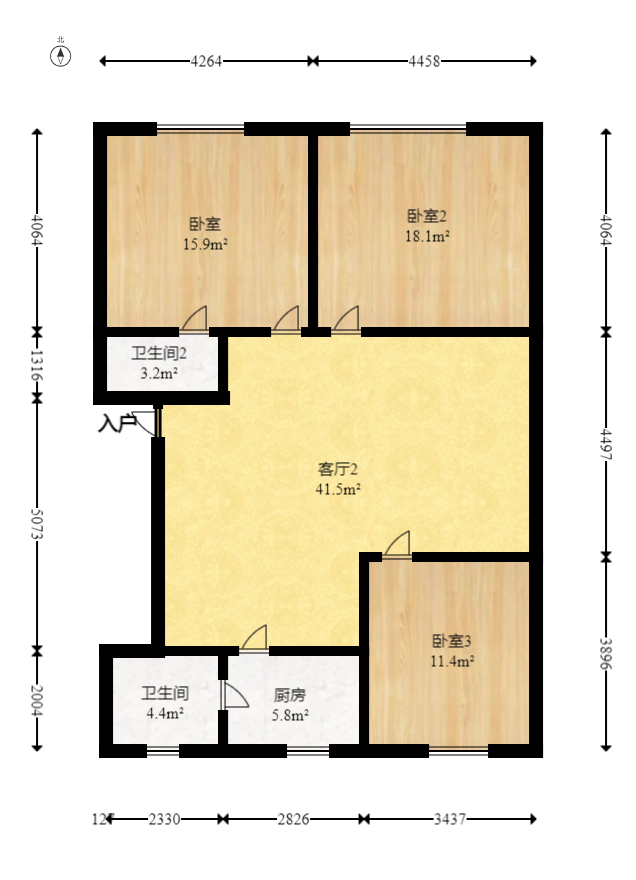 泉塘小区  3室2厅2卫    42.0万 泉塘小区  3室2厅2卫    42.0万户型图