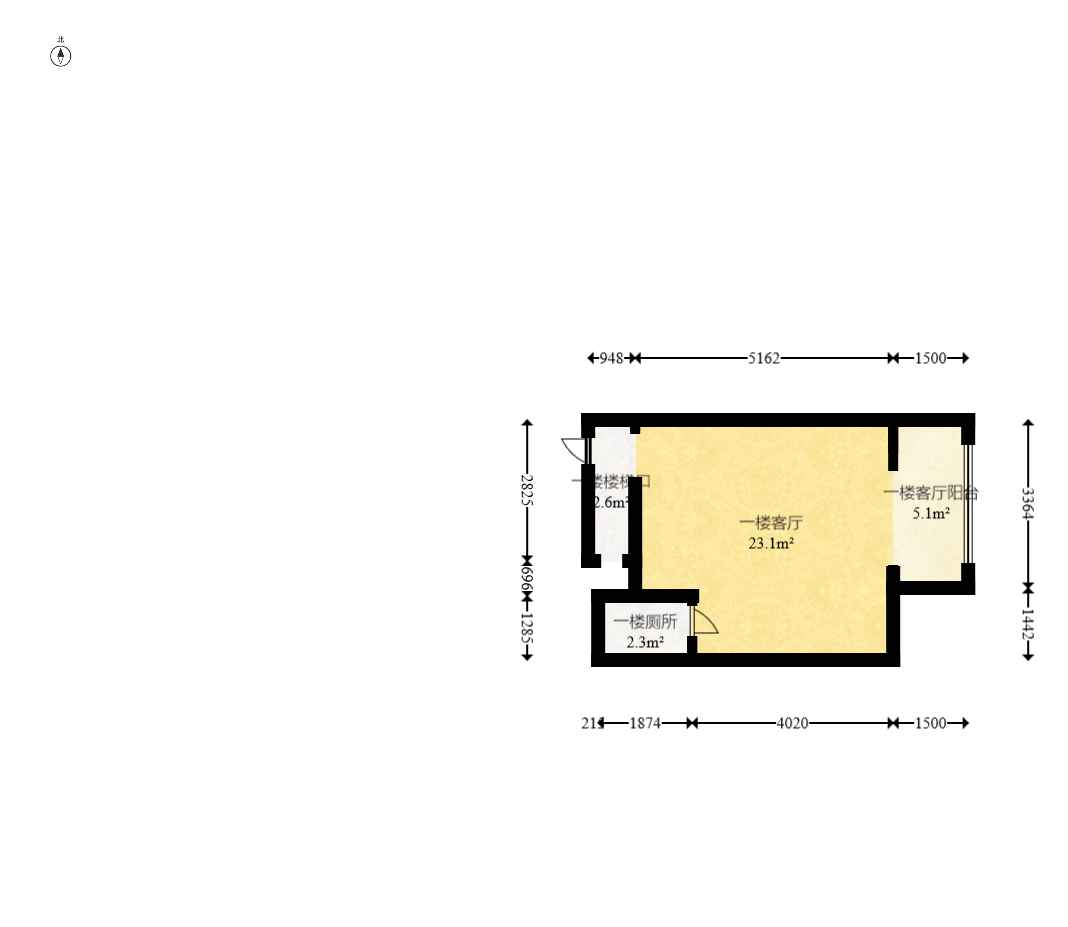 阳光100三期  4室2厅1卫    74.0万室内图1
