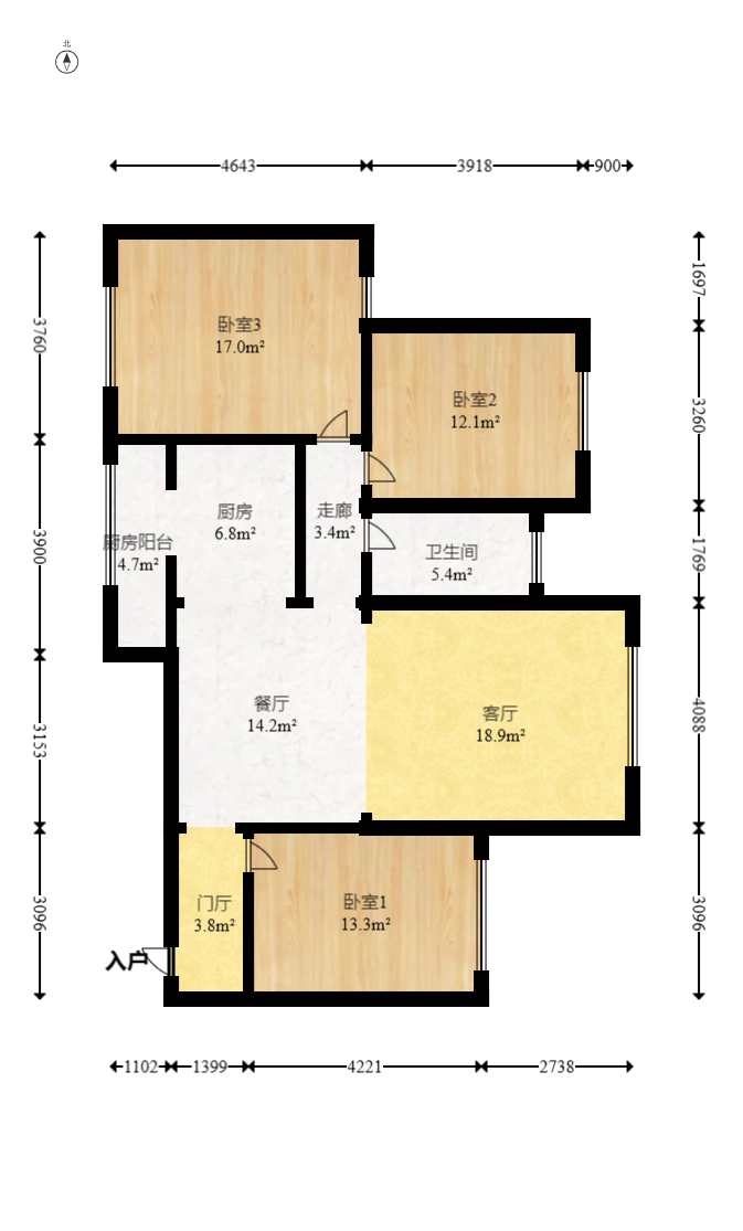 康斯丹郡(融程领秀佳园)  3室2厅1卫    68.8万 康斯丹郡(融程领秀佳园)  3室2厅1卫    68.8万户型图