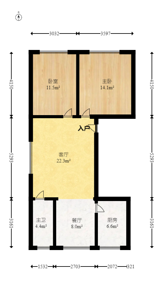 城西安置小区  2室2厅1卫    44.98万室内图1