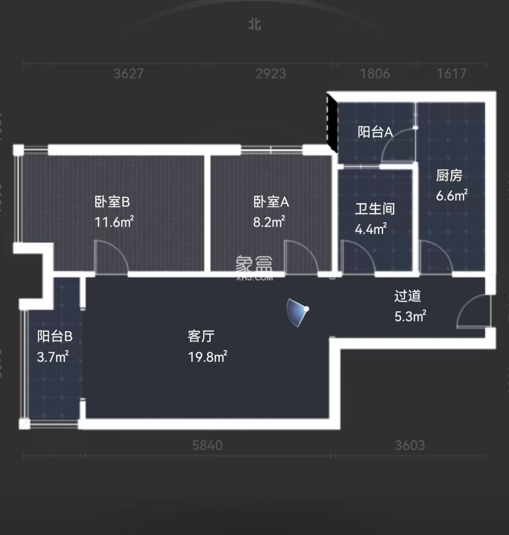 流金岁月-华晨国际  2室2厅1卫   42.80万
