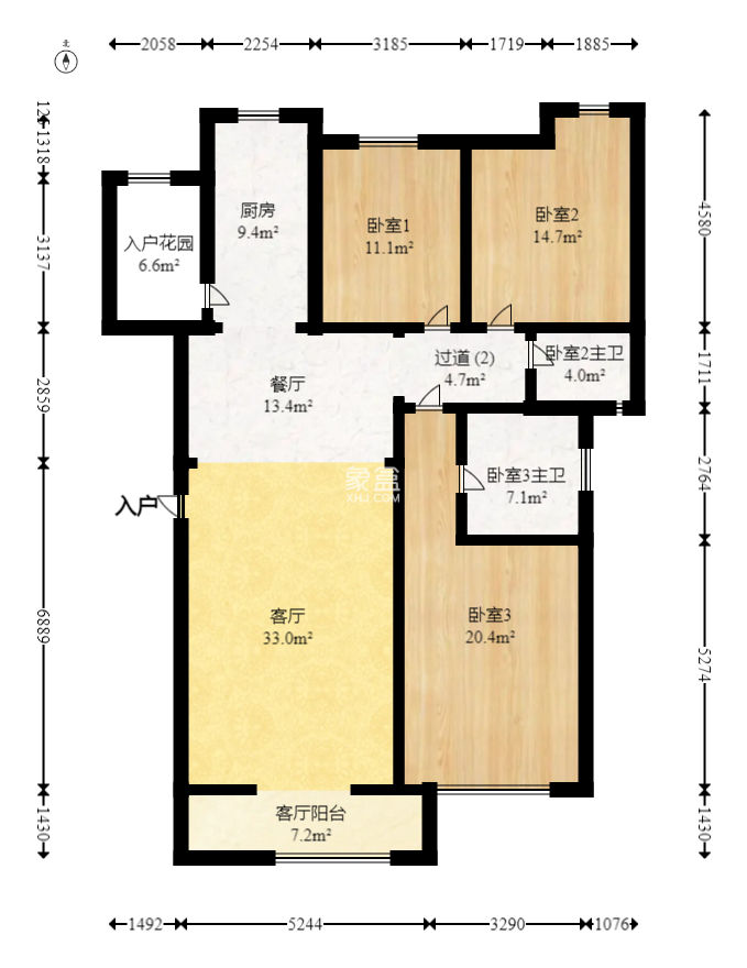 翠林雅苑  4室2厅2卫   110.00万