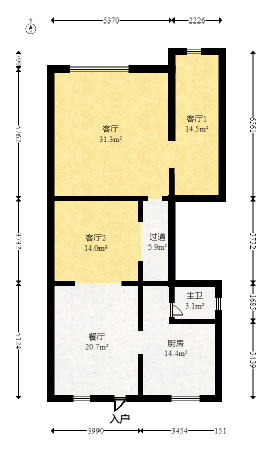 山水湾  6室3厅3卫   596.00万室内图1