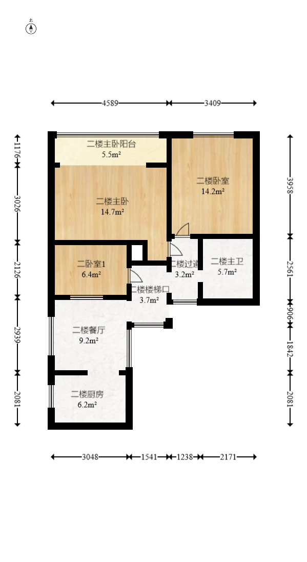 民基大厦  3室2厅1卫   65.00万室内图1