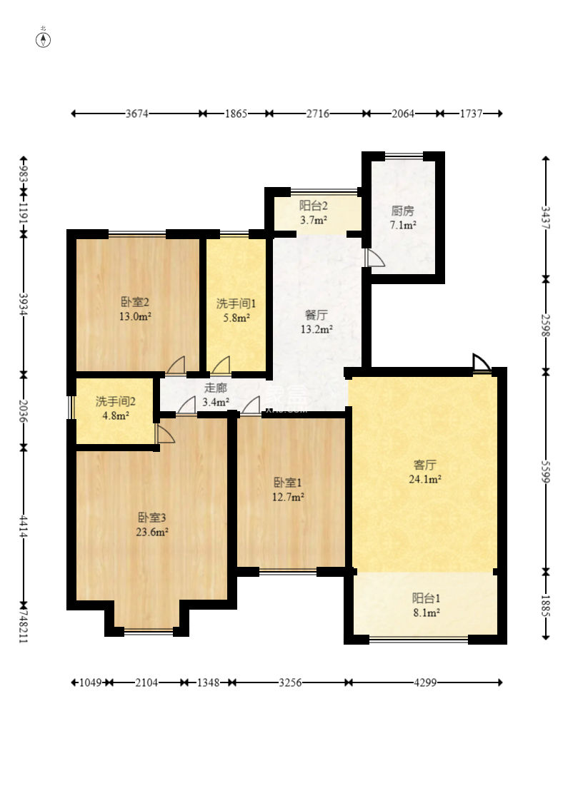 上海城小區(qū)  3室2廳1衛(wèi)   135.00萬(wàn)