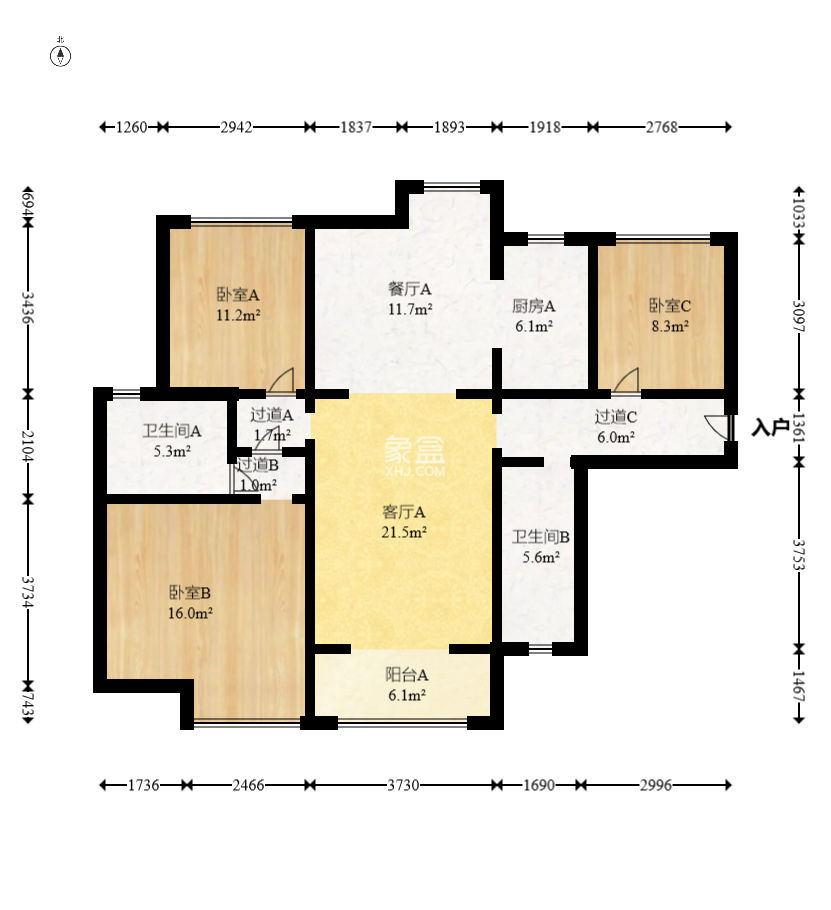 湘府十城（汇财御景湾新寓,汇财国际）  3室2厅2卫    90.0万