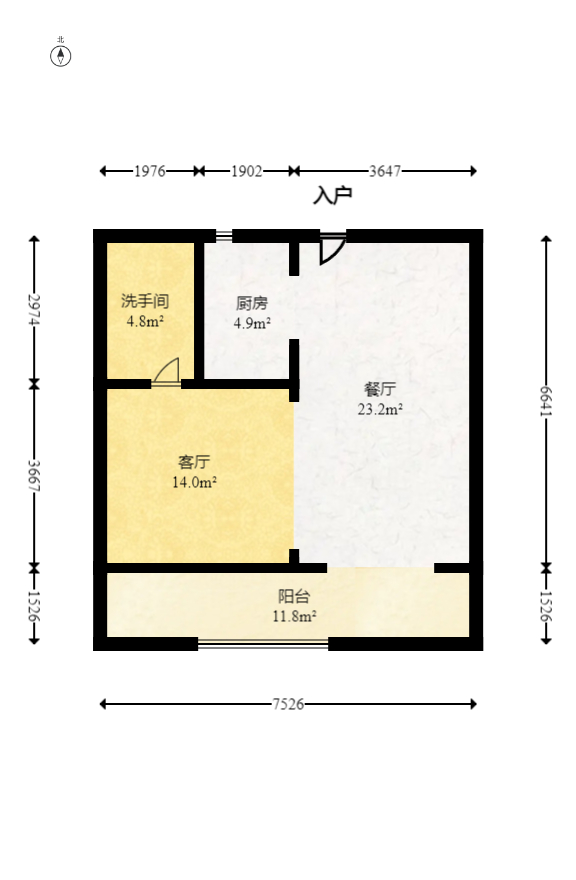 建发央著  4室2厅2卫   207.00万室内图1