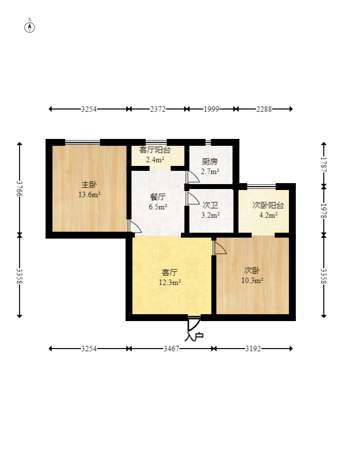 金和信花园  2室2厅1卫    105.0万 金和信花园  2室2厅1卫    105.0万户型图