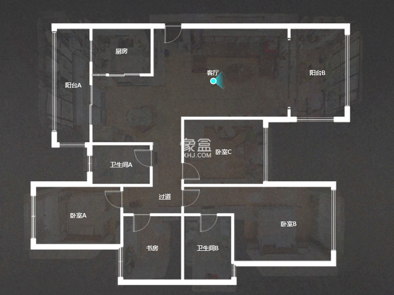 佳兆业金域天下二期 4室2厅2卫 62.0万 佳兆业金域天下二期 4室2厅2卫 62.0万室内图
