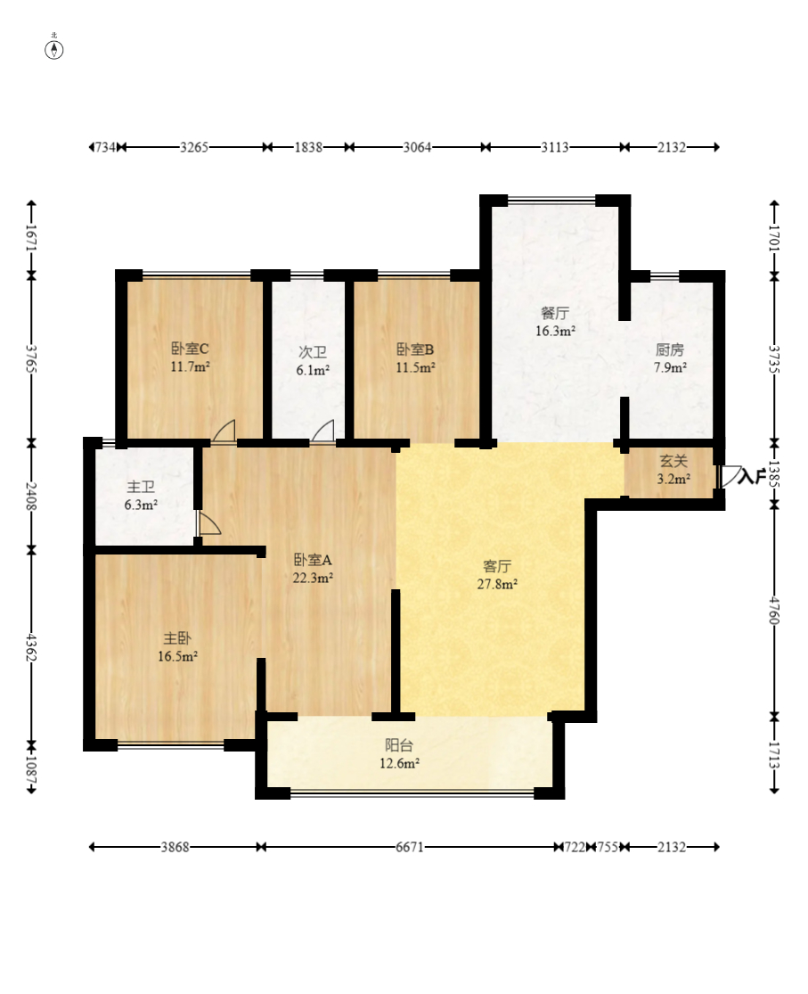 建投象山国际  4室2厅2卫    171.5万 建投象山国际  4室2厅2卫    171.5万户型图