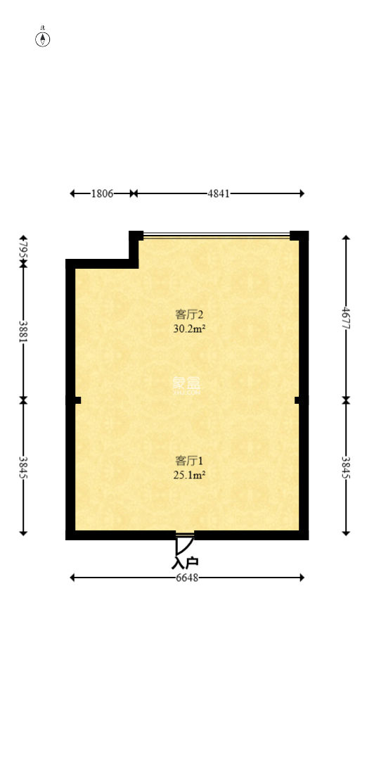 京武浪琴山三期（京武中心）  1室1厅1卫   100.00万