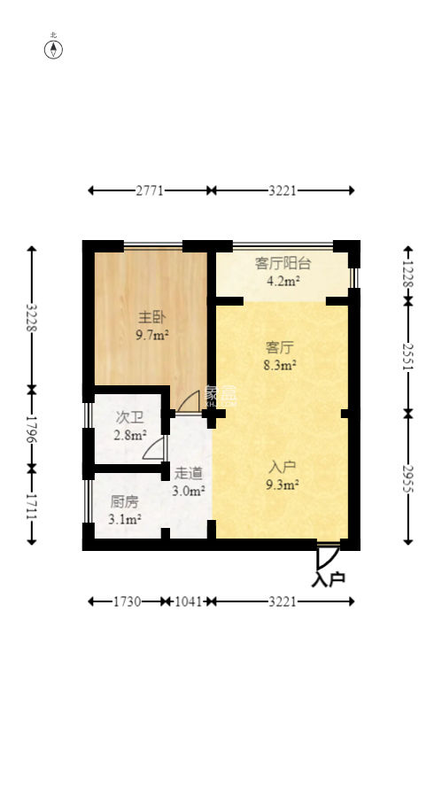 蓝水湾一期  1室1厅1卫    87.97万