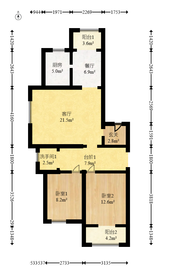 德馨园  4室2厅2卫    52.8万 德馨园  4室2厅2卫    52.8万户型图