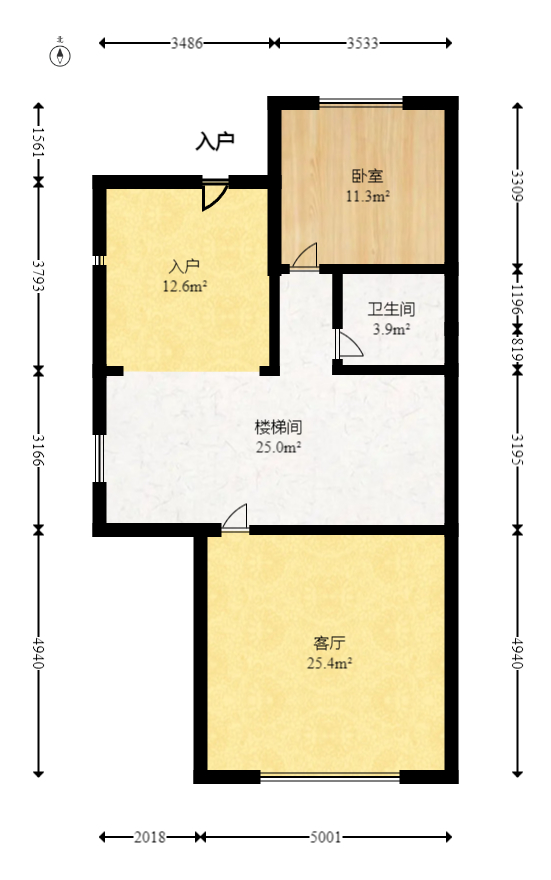 奥克斯缔壹城  5室3厅3卫   650.00万室内图1