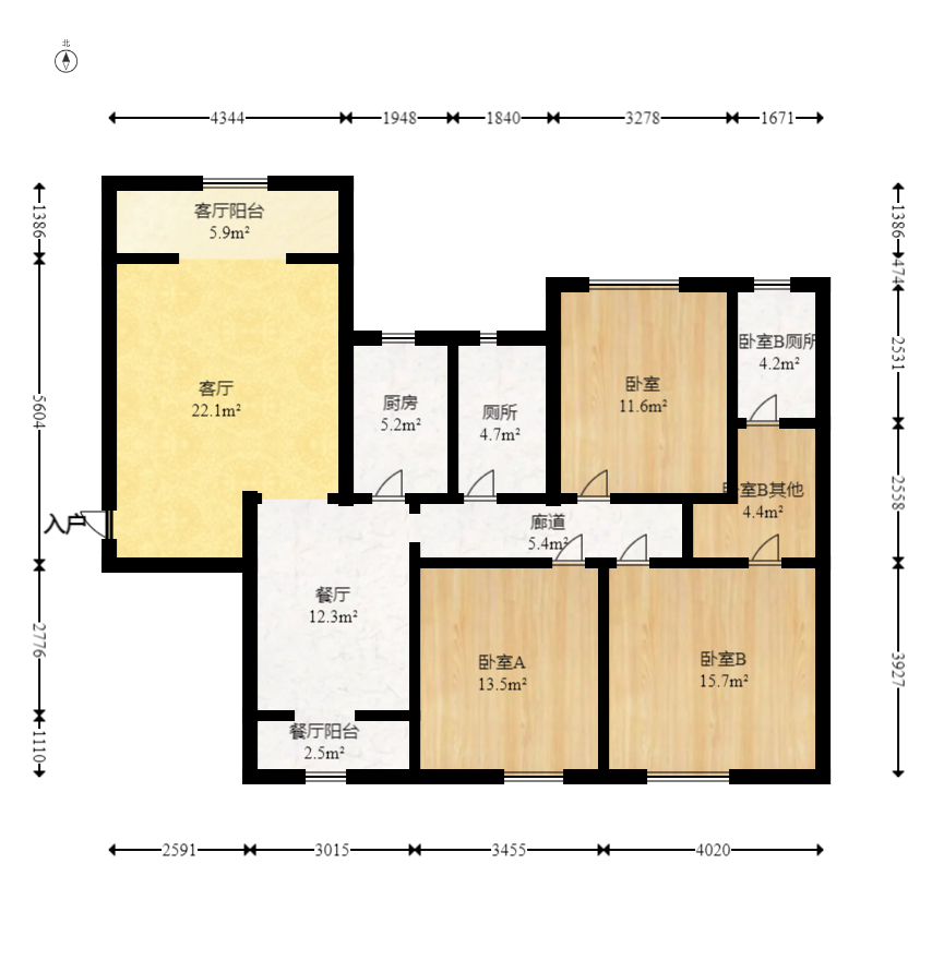 荣升家园(湘江熙岸) 3室2厅1卫 98.0万 荣升家园(湘江熙岸) 3室2厅1卫 98.0万户型图