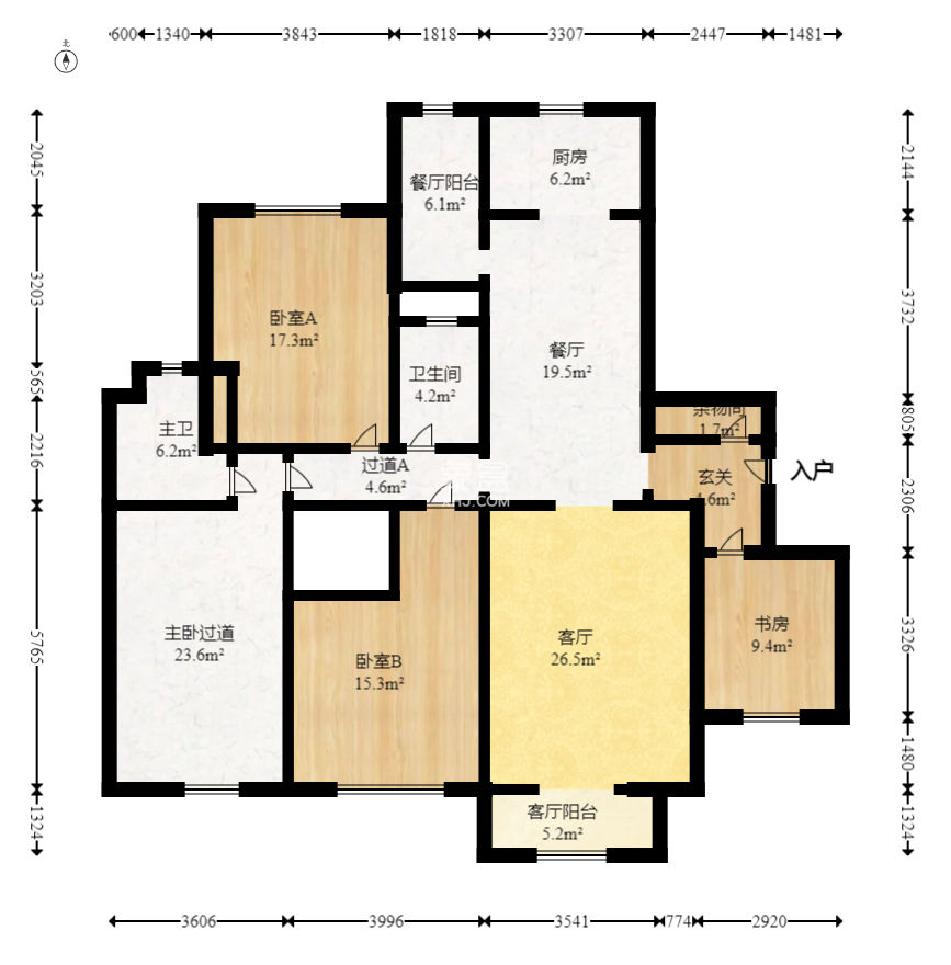岳华嘉园  5室2厅1卫   95.00万