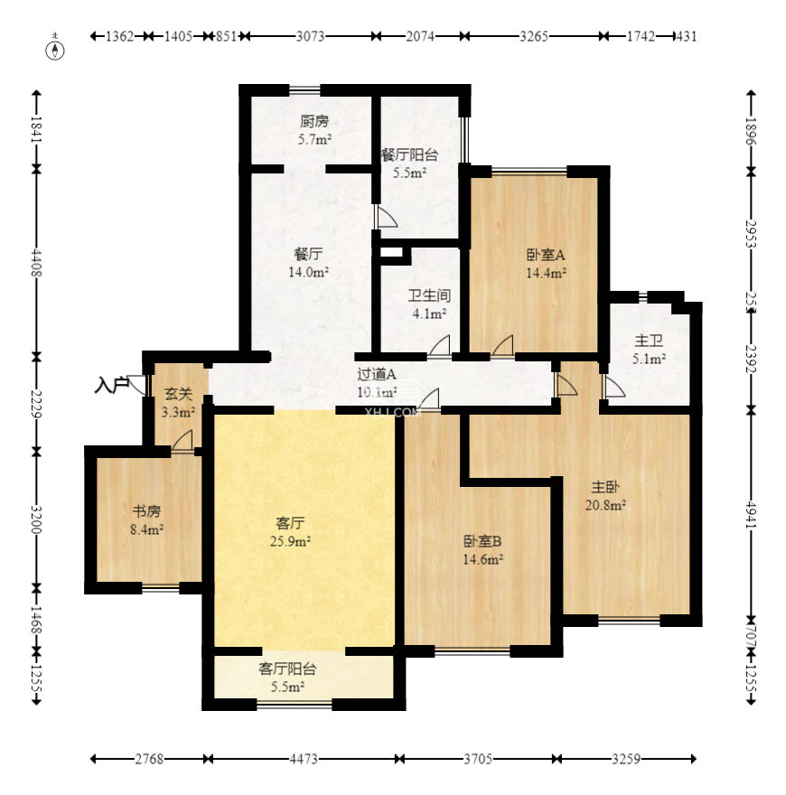 岳华嘉园  5室2厅2卫    94.99万