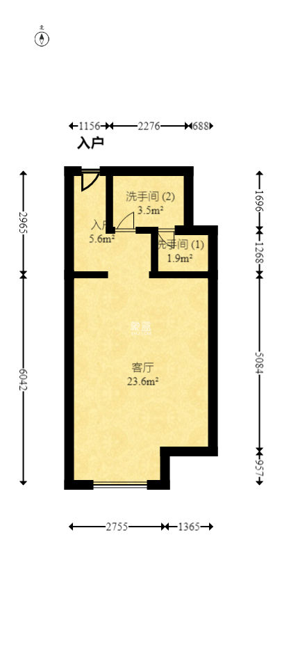 格蓝康都  1室1厅1卫   40.00万