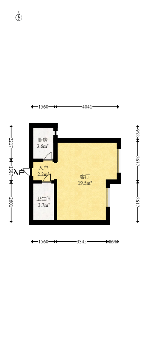 新城悦隽公园  1室1厅1卫    22.88万 新城悦隽公园  1室1厅1卫    22.88万户型图