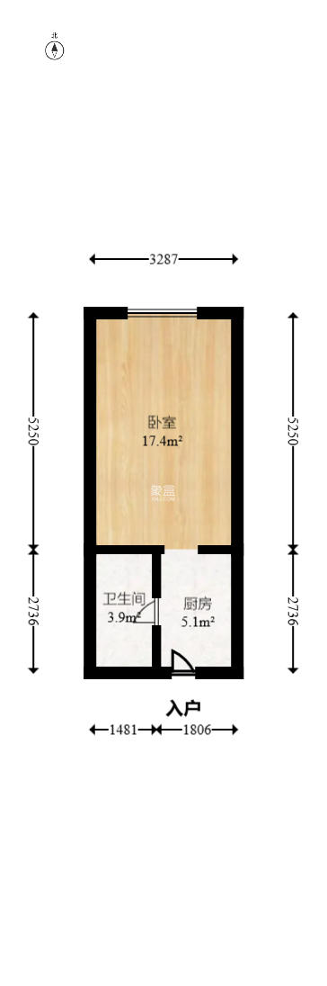 旭辉华宇南宸府  1室1厅1卫    19.5万 旭辉华宇南宸府  1室1厅1卫    19.5万户型图