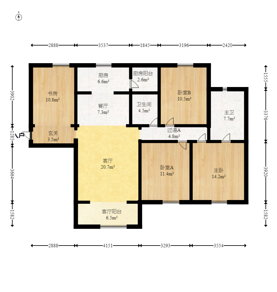 中铁西江悦一期  4室2厅2卫    140.0万 中铁西江悦一期  4室2厅2卫    140.0万户型图