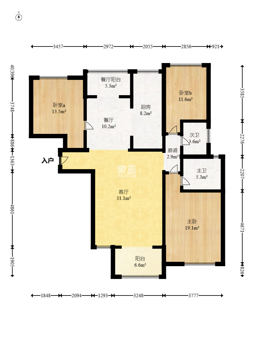 旭輝御府  3室2廳1衛(wèi)   175.00萬