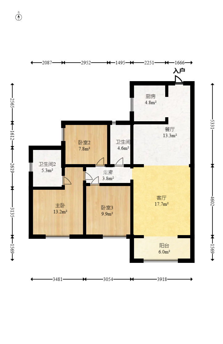 雅居樂新地  3室2廳2衛(wèi)   59.80萬