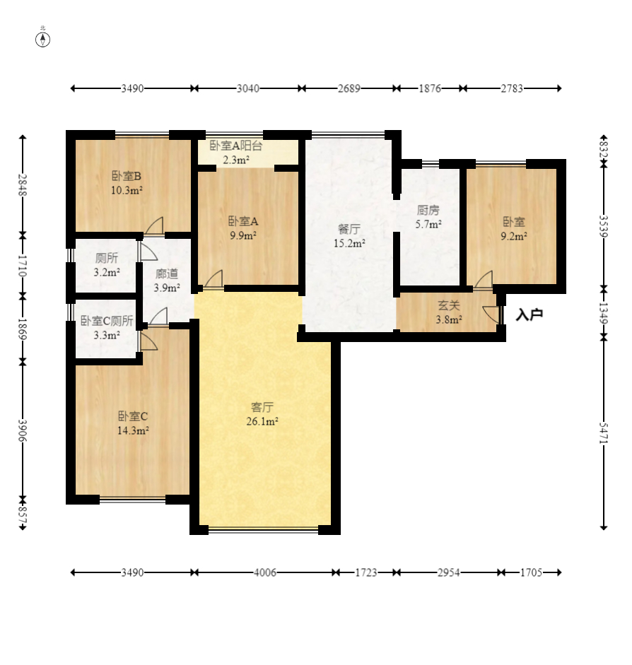 湘熙水郡(观澜海赋家园)  4室2厅2卫    210.0万 湘熙水郡(观澜海赋家园)  4室2厅2卫    210.0万户型图