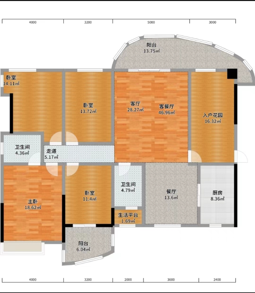 丽景滨江 5室2厅2卫 130.0万 丽景滨江 5室2厅2卫 130.0万室内图
