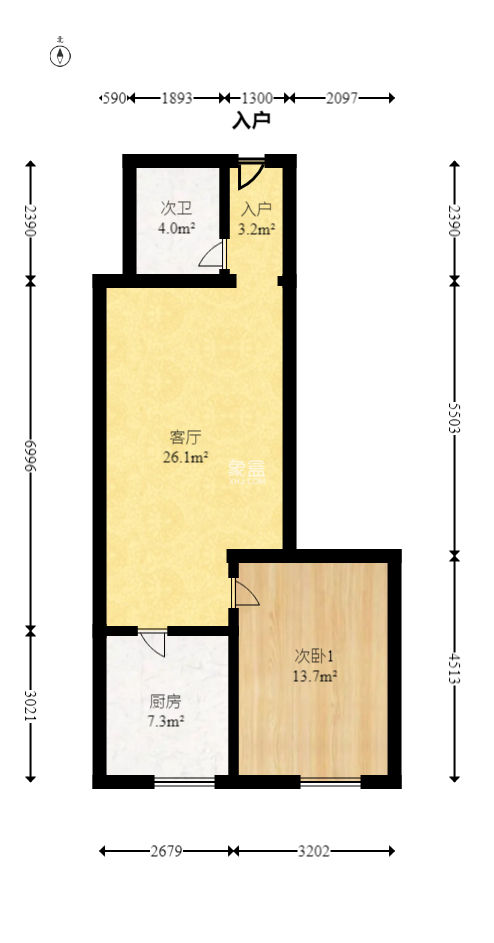 江南華府  1室1廳1衛(wèi)   70.00萬