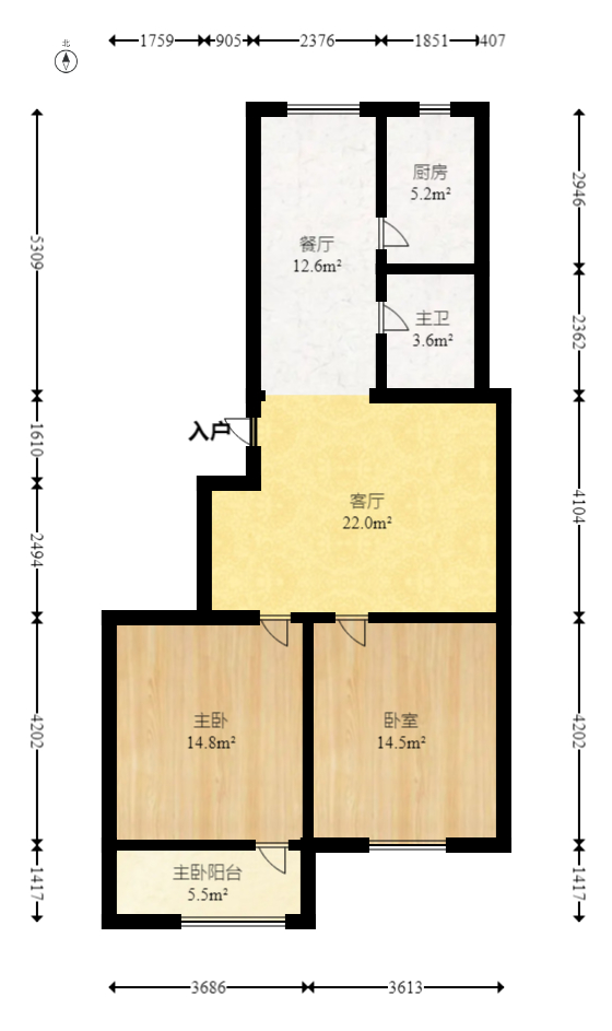 中南汽车世界  2室2厅1卫    32.0万 中南汽车世界  2室2厅1卫    32.0万户型图
