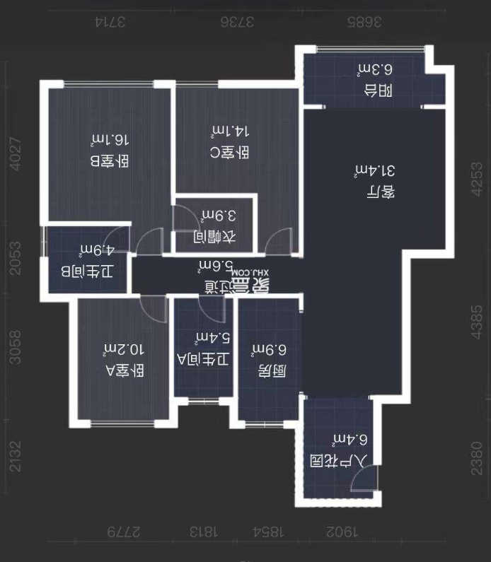 红盾雅园  4室2厅2卫   65.00万