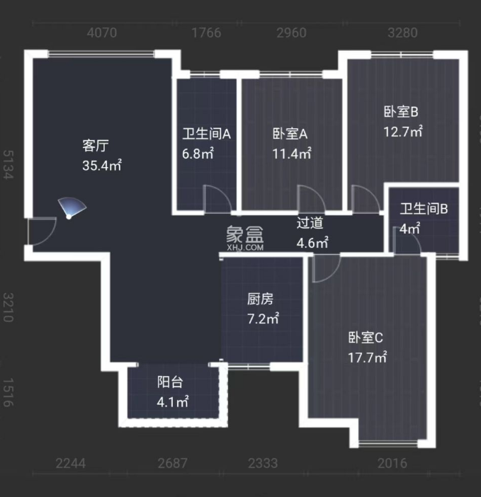 红盾雅园  3室2厅2卫   52.80万