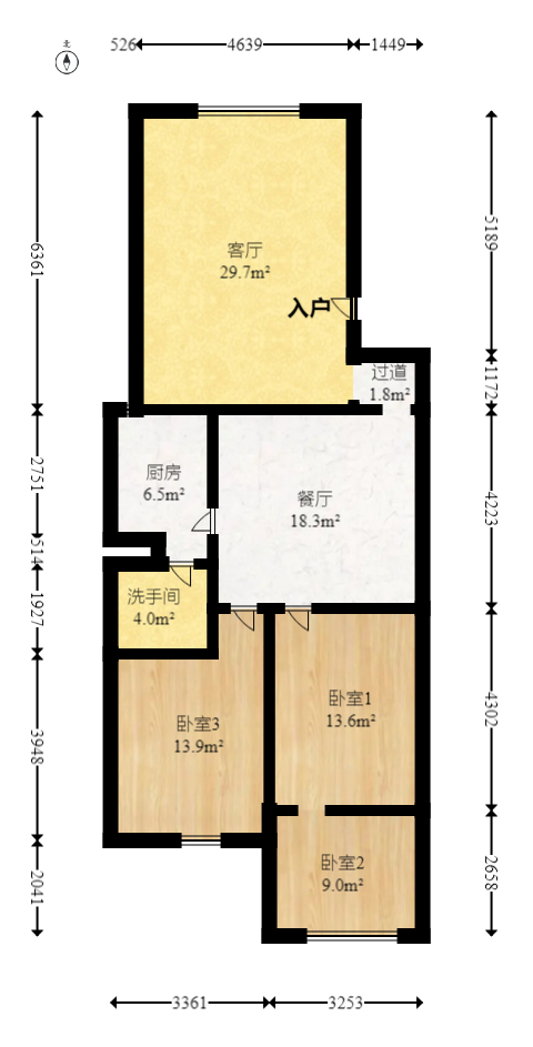 建丰公寓（长沙卷烟厂宿舍）  2室2厅1卫    49.8万室内图1