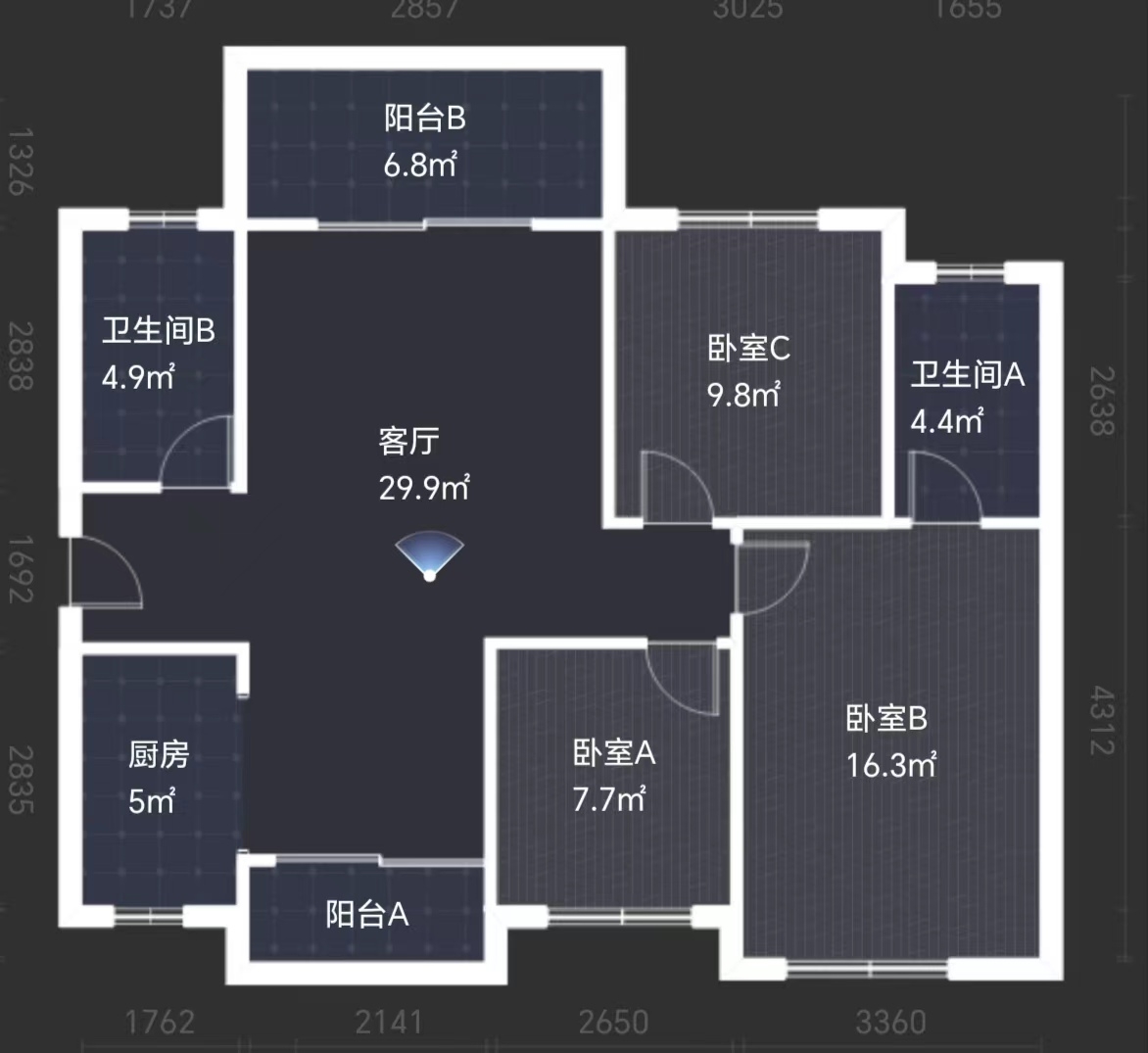 滨江花园  3室2厅2卫   51.80万