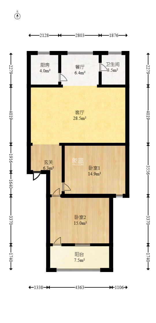 安泰新村  2室2廳1衛(wèi)   60.00萬