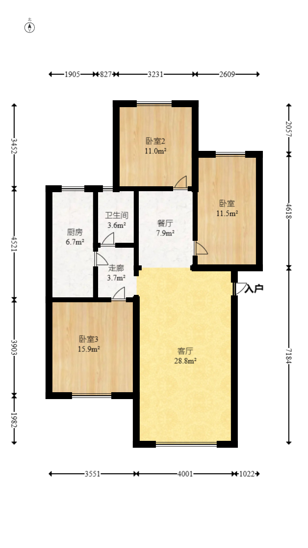 东岸锦城(东方人家)  3室2厅1卫    58.8万 东岸锦城(东方人家)  3室2厅1卫    58.8万户型图